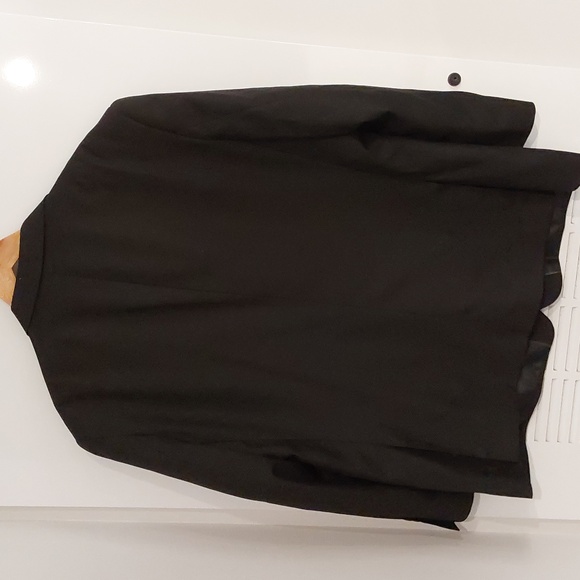 ANGELO ROSSI Hand Tailored Miro Tech Mens Black Blazer Suit Jeacket Size 46 S - Picture 4 of 13